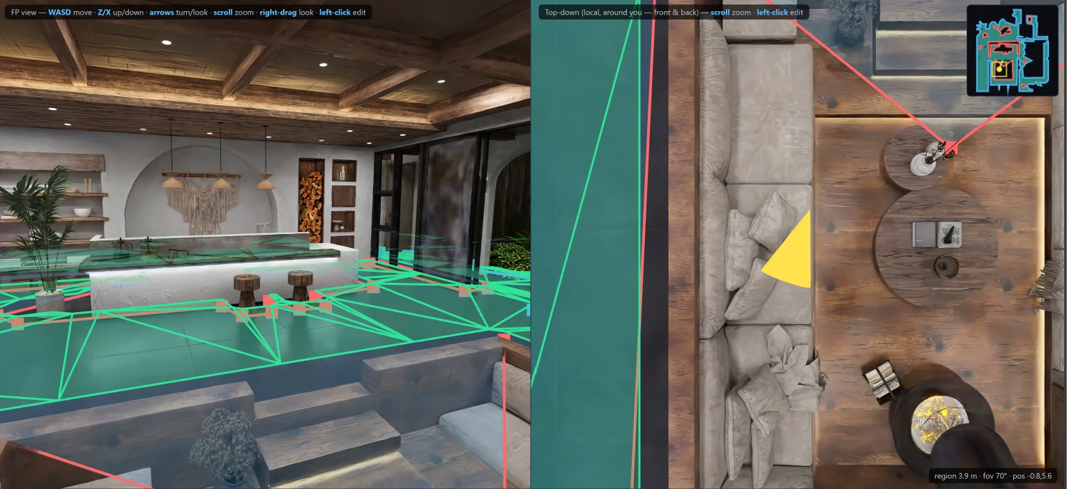Example environment that is being rendered in habitat-gs